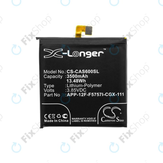 Baterie pro Caterpillar CAT S60, 3500mAh, Li-Pol, 3.85 V, APP-12F-F5757I-CGX-111, HQ