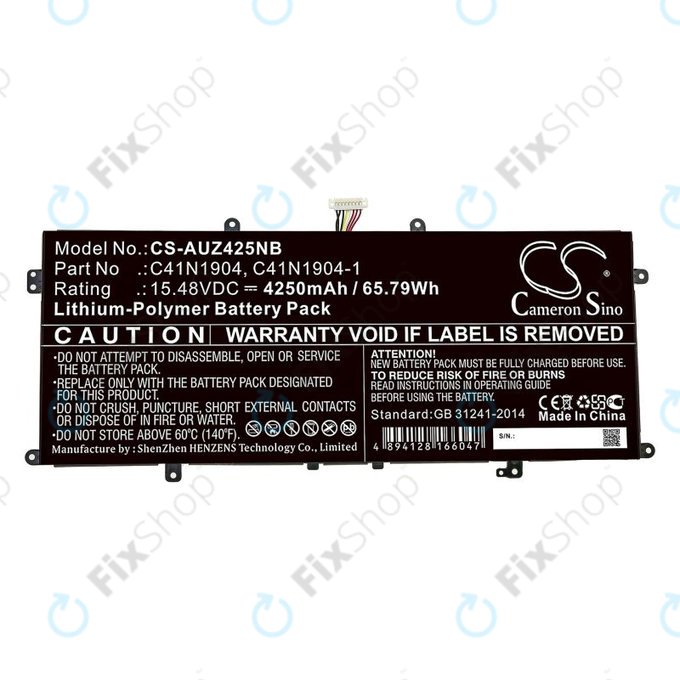 Baterie pro Asus Zenbook 13, Zenbook 14, 4250mAh, Li-Pol, 15.48V, C41N1904, HQ