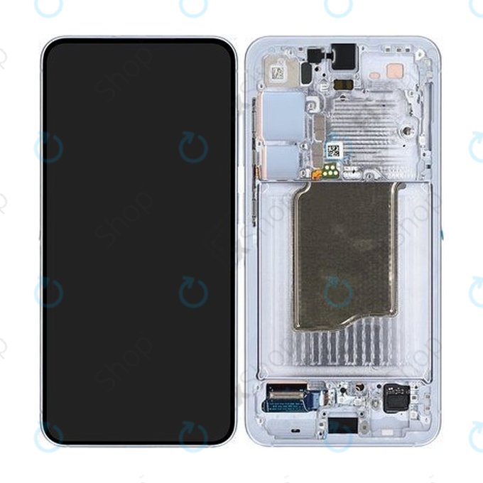 Samsung Galaxy S25 - LCD Displej + Dotykové Sklo + Rám (Icyblue) OLED