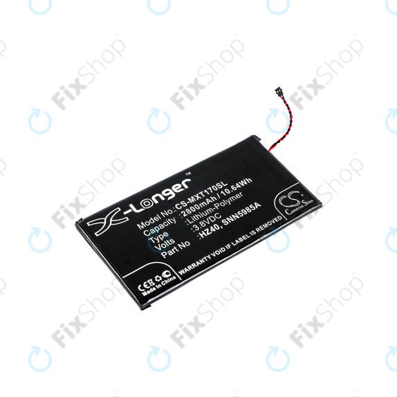 Baterie pro Motorola Moto Z2 Play XT1710-09, 2800mAh, Li-Pol, 3.8 V, HZ40, HQ