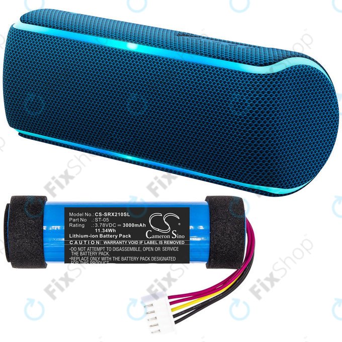 Baterie pro Sony SRS-XB21, 3000mAh, Li-Ion, 3.78V, ST-05, HQ