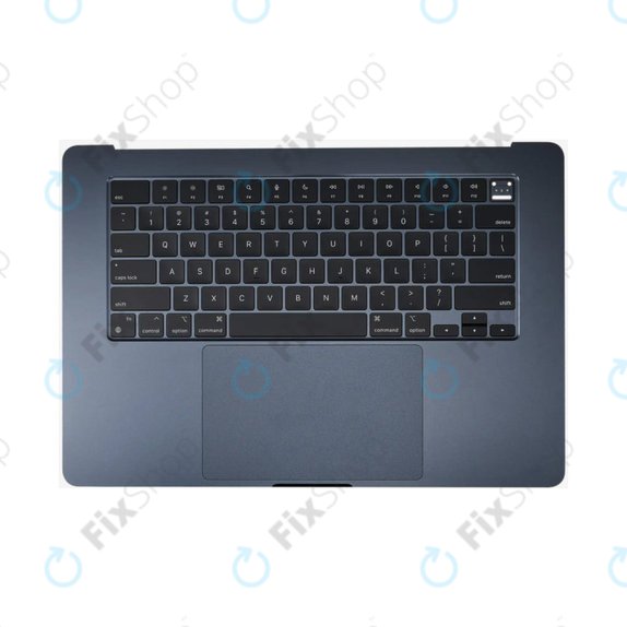 Horní rám klávesnice pro MacBook Air 15", A3114 (2024), s klávesnicí US a baterií, Midnight, 661-40269, Genuine Apple