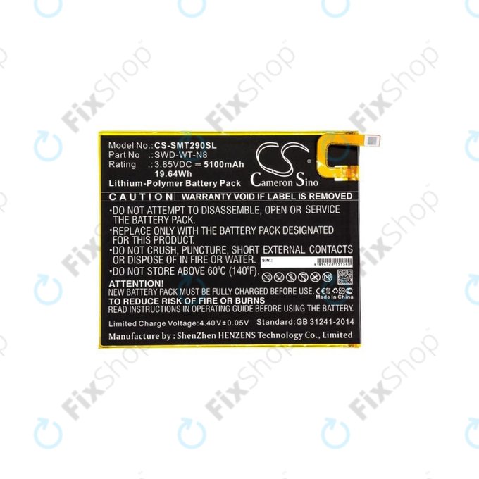 Samsung Galaxy Tab A 8.0 2019 - Baterie SWD-WT-N8 5100mAh HQ