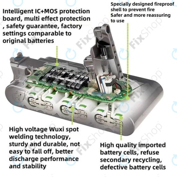 Dyson V12 - Baterie 965470-01 Li-Ion 25.2V 3000mAh