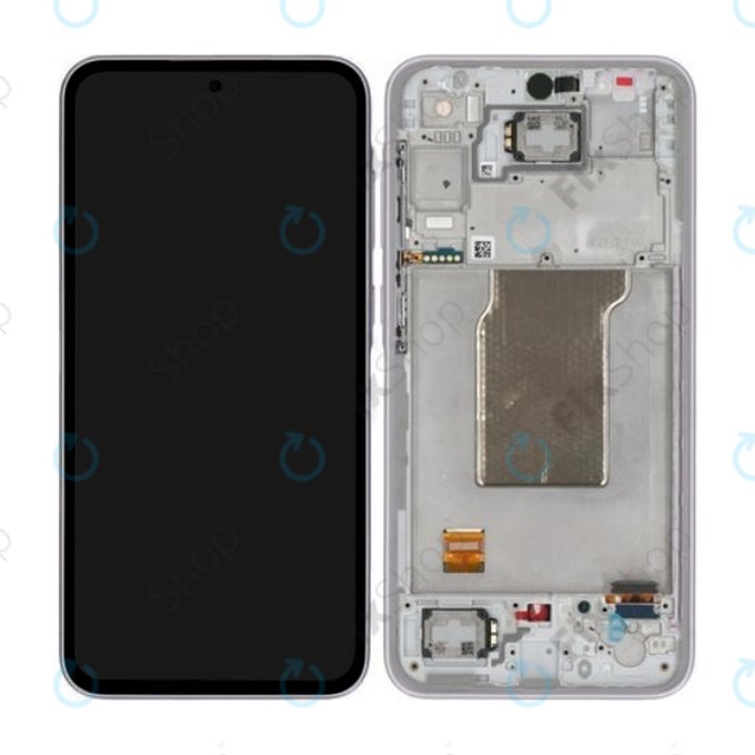 Samsung Galaxy A35 A356B - LCD Displej + Dotykové Sklo + Rám (Awesome Lilac) - GH82-34221C Genuine Service Pack
