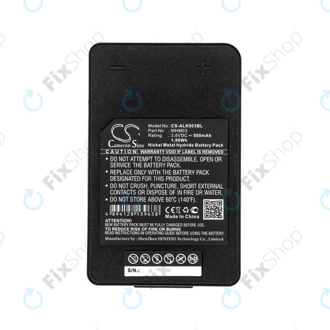 Baterie pro Autec LK Neo, 500mAh, Ni-MH, 3.6V, MHM03, R0BATT00E11A0, HQ