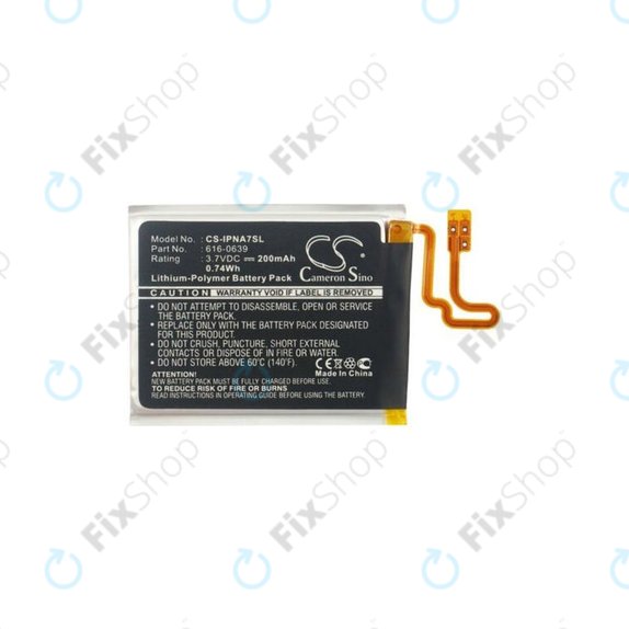 Apple iPod Nano (7th Gen) - Baterie 616-0639 200mAh HQ