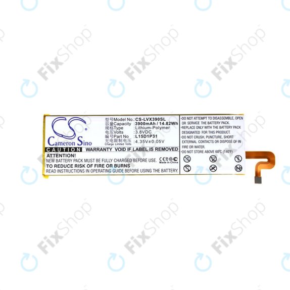 Lenovo Yoga Tab 3 Pro X90F - Baterie L15D1P31 3900mAh HQ
