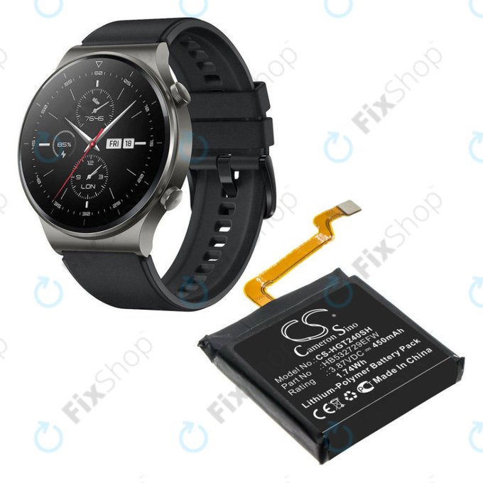 Baterie pro Huawei Watch 3, GT2 Pro, 450mAh, Li-Pol, 3.87 V, HB532729EFW, HQ