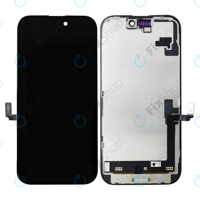 Displej In-Cell FHD pro iPhone 16, Dotykové sklo s rámem, FixPremium