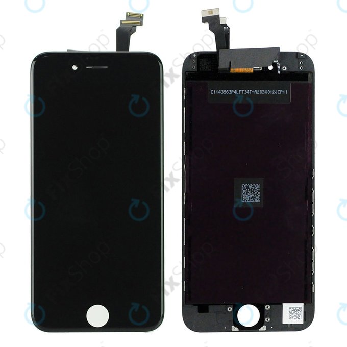 Displej pro iPhone 6, Black, Dotykové sklo s rámem