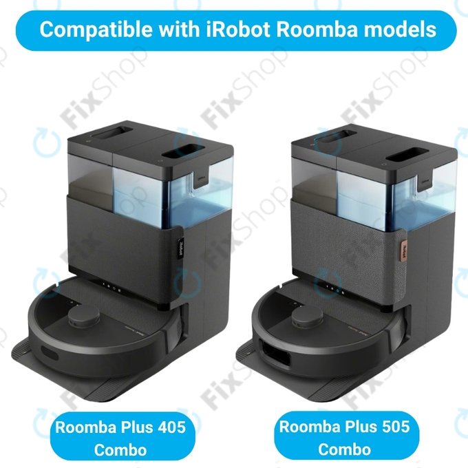 Sada náhradních dílů pro iRobot Roomba Plus 405 Combo, 505 Combo (2x Hlavní kartáč, 4x Filtr, 4x Boční kartáč)