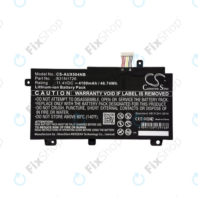 Baterie pro Asus TUF 504, 505, 554, 656, FX504, Tuf Gaming A15, 4100mAh, Li-Ion, 11.4V, B31N1726, HQ
