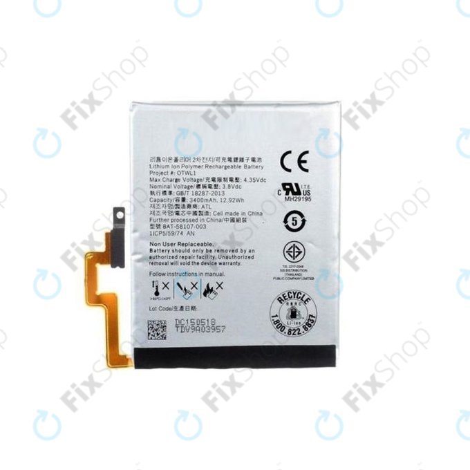 Blackberry Passport - Baterie BAT-58107-003 3400mAh
