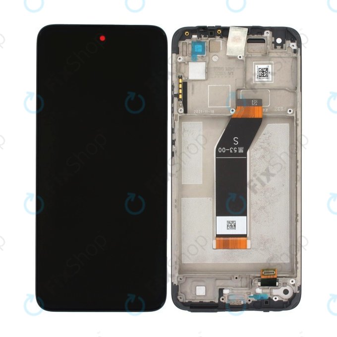Xiaomi Redmi 10 (2022) - LCD Displej + Dotykové Sklo + Rám (Black) TFT