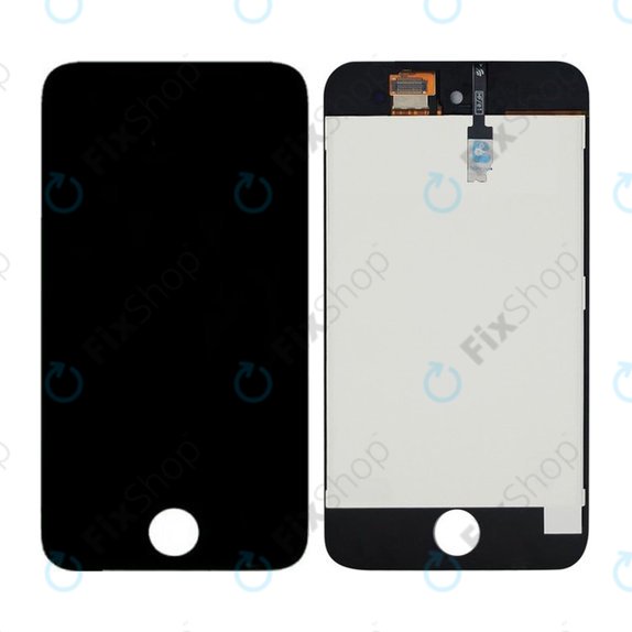 LCD Displej pro iPod Touch (4th Gen), Black, Dotykové sklo s rámem