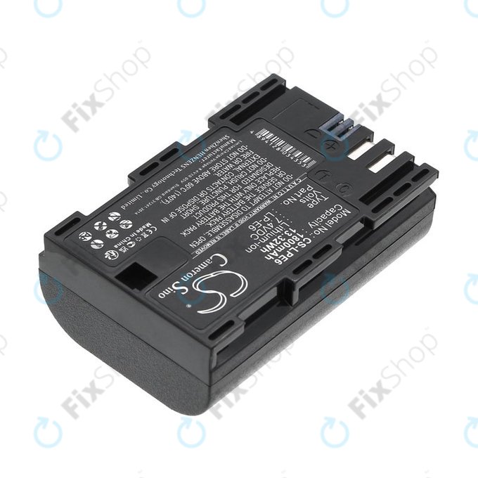 Baterie pro Canon EOS 60D, 5D Mk II, 7D, 1800mAh, Li-Ion, 7.4V, LP-E6, HQ