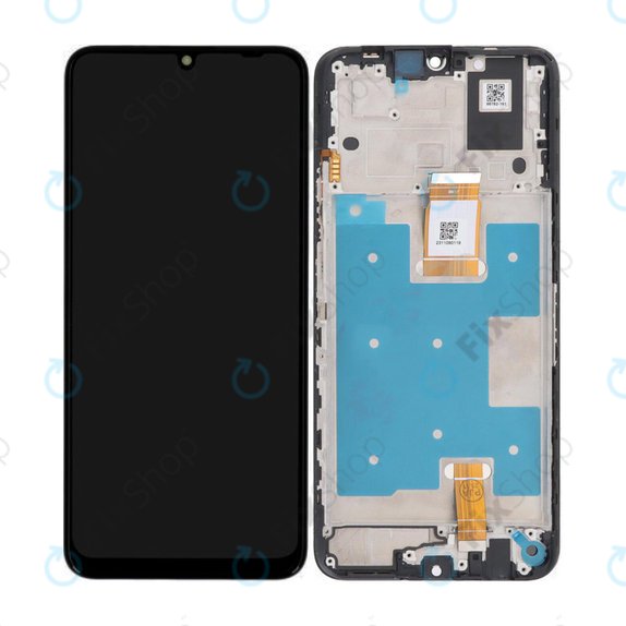 Honor X7a RKY-LX1 RKY-LX2 - LCD Displej + Dotykové Sklo + Rám (Midnight Black) - 0235AENA Genuine Service Pack