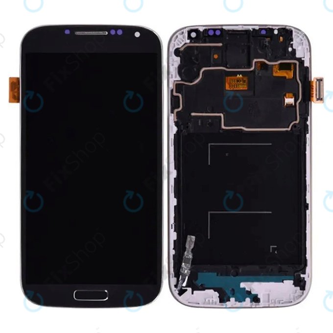 Samsung Galaxy S4 Mini Value I915i - LCD Displej + Dotykové Sklo + Rám (Black Mist) TFT