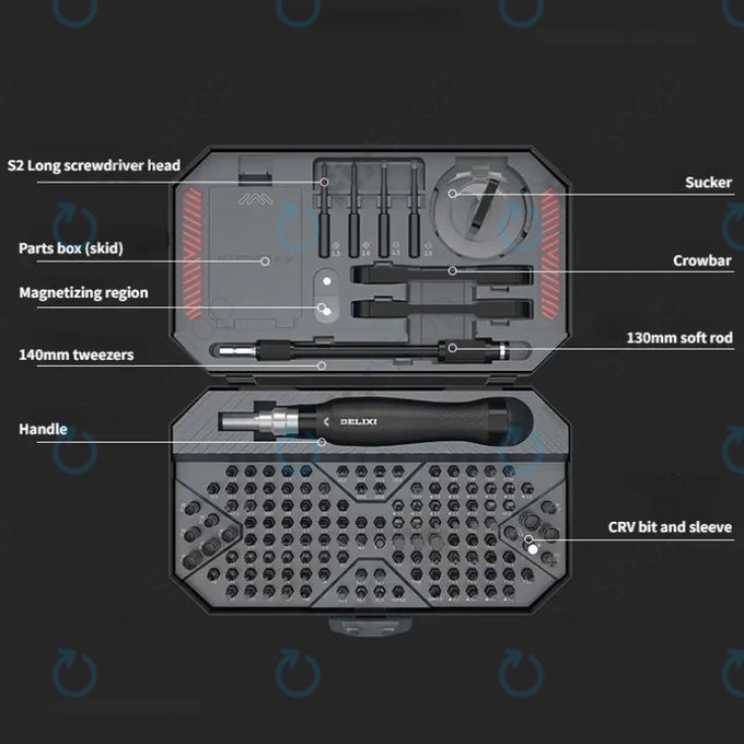 Xiaomi DELIXI - Sada šroubováků 145v1