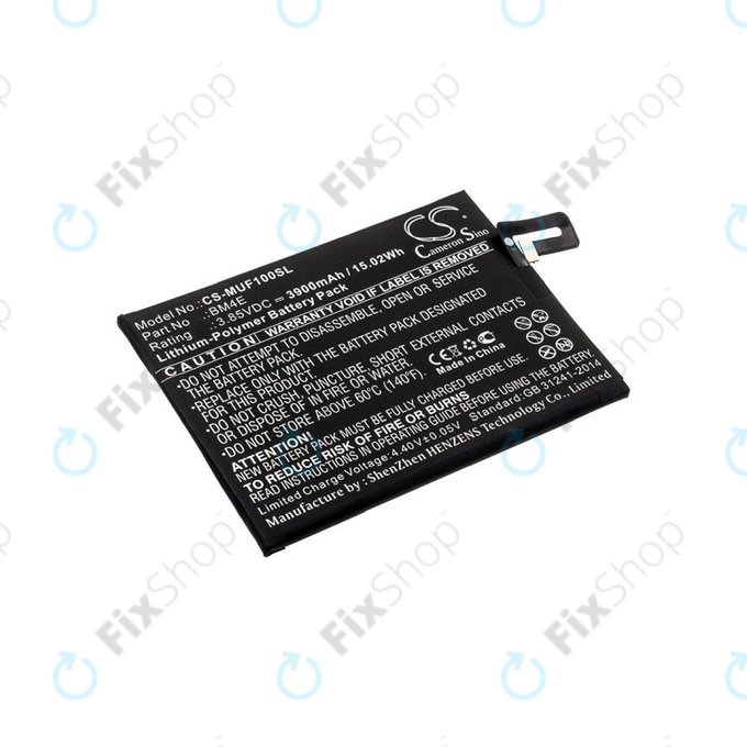 Baterie pro Pocophone M1805e10a, Pocophone Poco F1, 3900mAh, Li-Pol, 3.85 V, BM4E, HQ