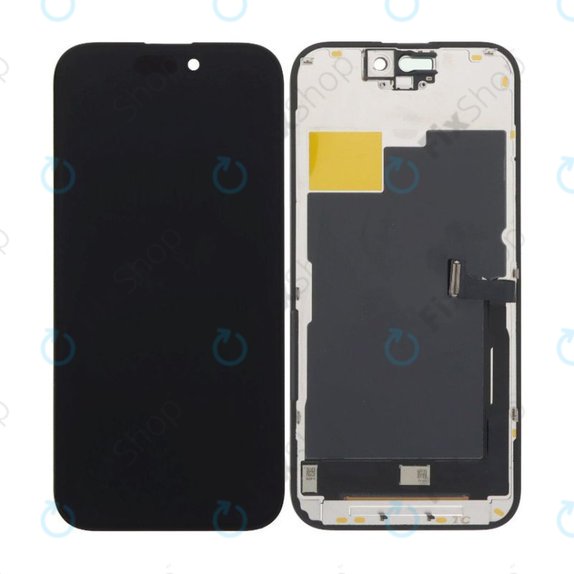 Displej In-Cell FHD pro iPhone 15 Pro, Dotykové sklo s rámem, FixPremium
