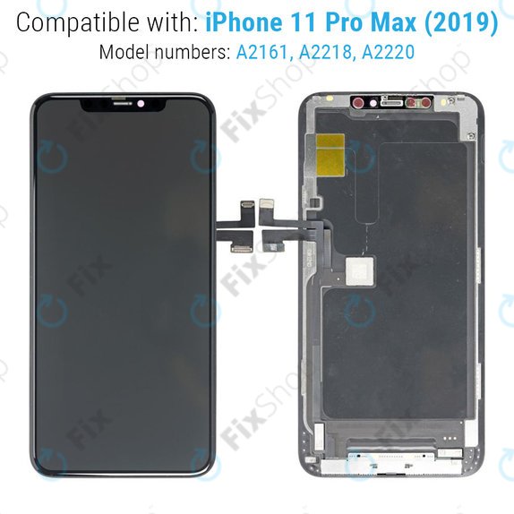 Displej pro iPhone 11 Pro Max, Dotykové sklo s rámem, Refurbished