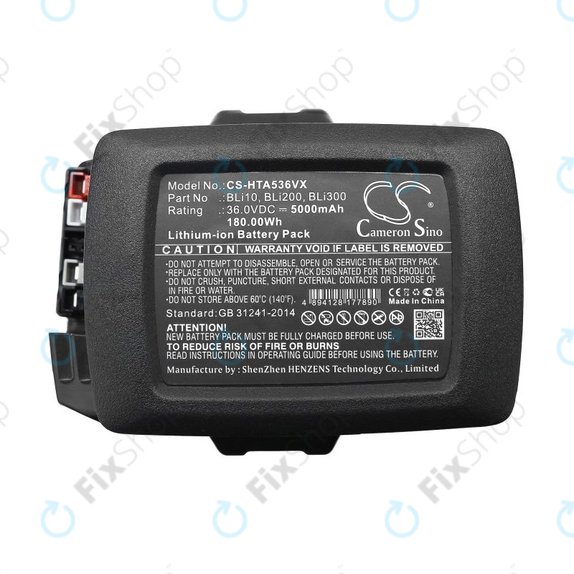 Baterie pro Husqvarna 110il, 525ilxt, 5000mAh, Li-Ion, 36V, BLi10, BLi200, HQ