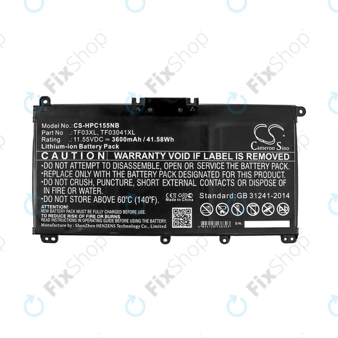 Baterie pro HP Pavilion 14, 15, X360, 3600mAh, Li-Ion, 11.55V, TF03XL, HQ