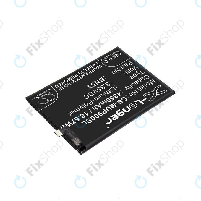 Baterie pro Xiaomi Redmi Note 9 Pro, 4850mAh, Li-Pol, 3.85 V, BN53, HQ
