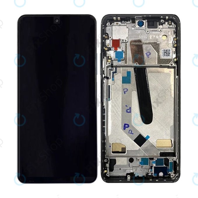 Xiaomi Mi 11i M2012K11G - LCD Displej + Dotykové Sklo + Rám (Black) TFT