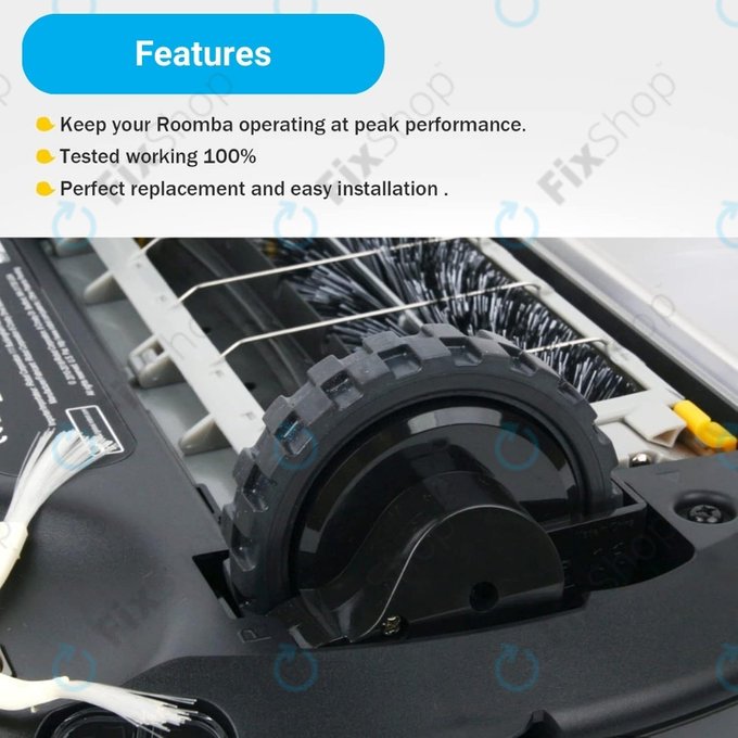 iRobot Roomba 500, 600, 700, 800, 900-series - Kolo s Motorem (Pravé)