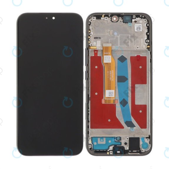 Honor 400 Lite - LCD Displej + Dotykové Sklo + Rám (Velvet Black) OLED