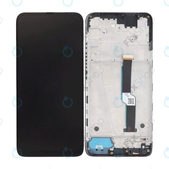 Motorola One Fusion Plus - LCD Displej + Dotykové Sklo + Rám (Black) TFT