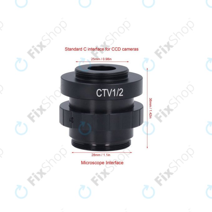CTV Adaptér 1/2" C-Mount pro mikroskop