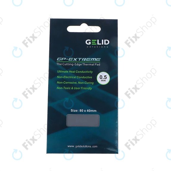 Teplovodivá podložka GELID GP-Extreme, 12 W/mK, 80 × 40 × 0.5mm