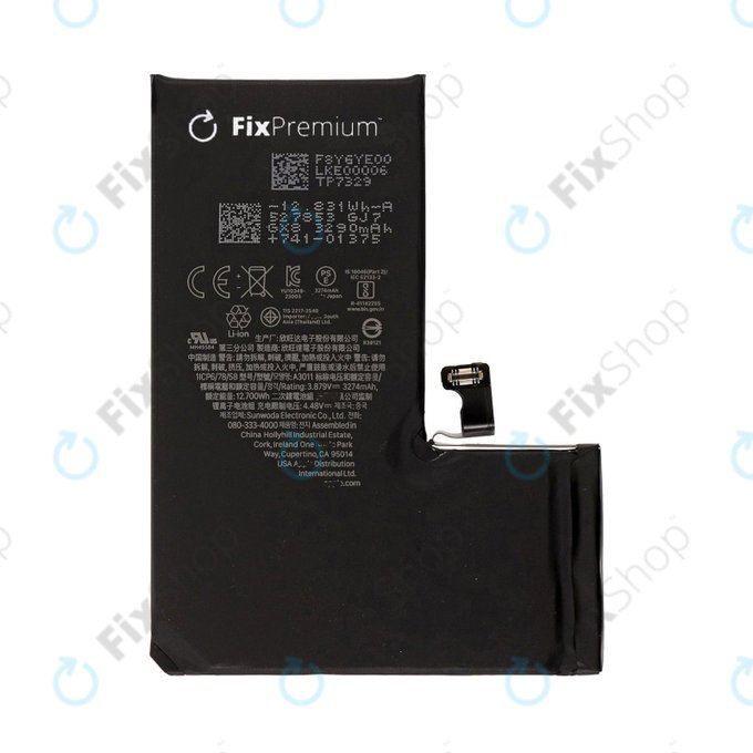 Baterie pro iPhone 15 Pro, 3274mAh, A3011, FixPremium