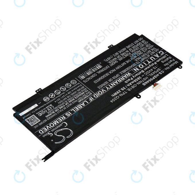 Baterie pro HP Spectre X360 13, 3850mAh, Li-Pol, 15.4V, HSTNN-OB1B, HQ