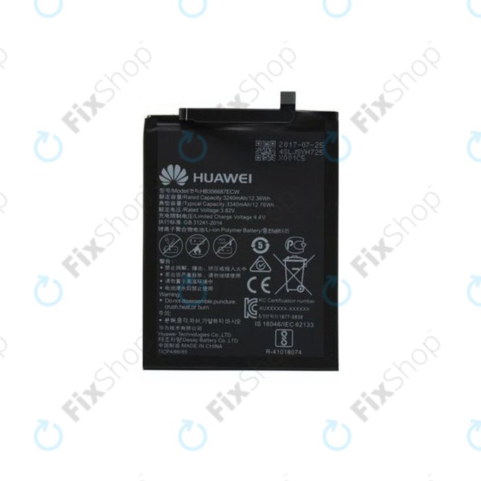 Huawei Mate 10 Lite, Honor 7X, Nova 2 Plus, P Smart Plus (Nova 3i), P30 Lite, P30 Lite 2020 - Baterie HB356687ECW 3240mAh - 24022598, 24022698, 24022872 Genuine Service Pack