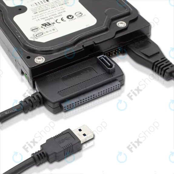USB 2.0 na IDE / SATA adaptér pro 2,5" a 3,5" HDD/SSD, s EU napájením