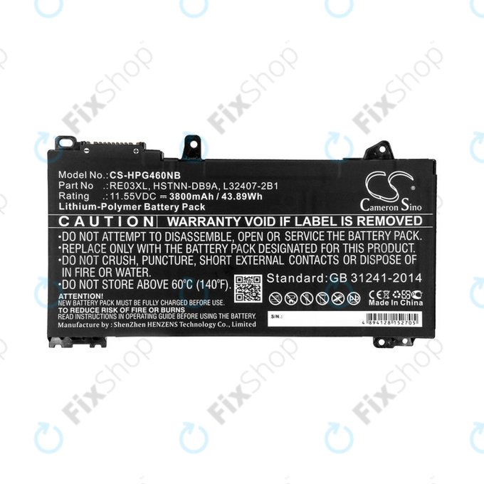 Baterie pro HP ProBook 455, 450, 445, 440, 430 G6, 3800mAh, Li-Pol, 11.55V, RE03XL, HQ