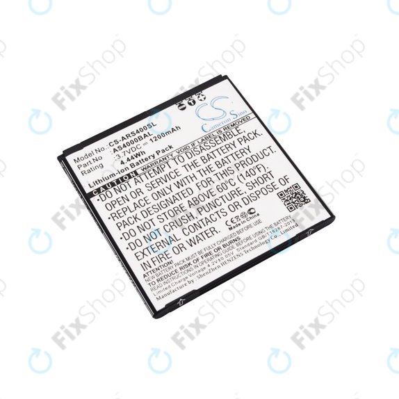 Baterie pro Aligator S4000 Duo, 1200mAh, Li-Ion, 3.7V, AS4000BAL, HQ