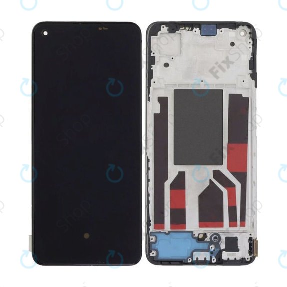 Oppo Reno 8 CPH2359 - LCD Displej + Dotykové Sklo + Rám (Shimmer Black) OLED