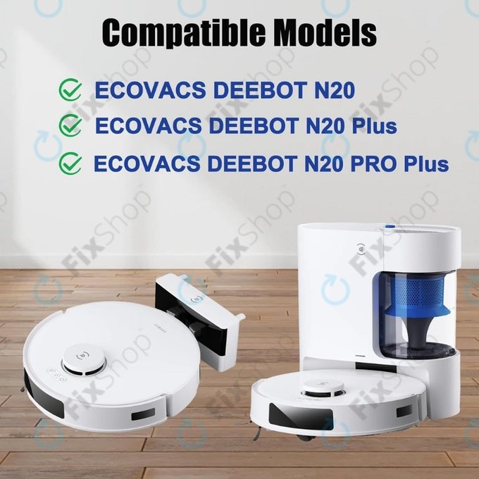 Boční kartáč, 2 ks pro Ecovacs Deebot N20, N20 Plus, N20 Pro Plus