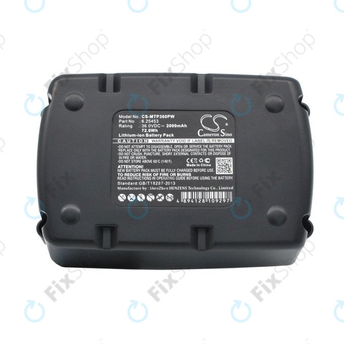 Baterie pro Metabo Ahs36v, Bha 36 Ltx Compact, 2000mAh, Li-Ion, 36V, 6.25453, HQ