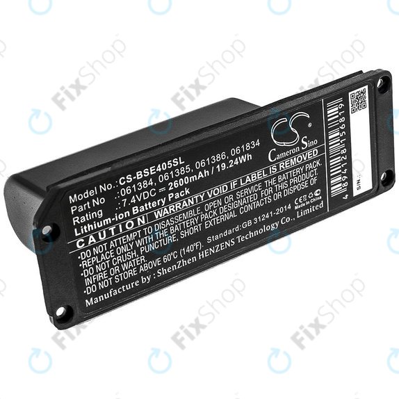 Baterie pro Bose 413295, SoundLink Mini, 2600mAh, Li-ion, 7.4V, 061384, HQ
