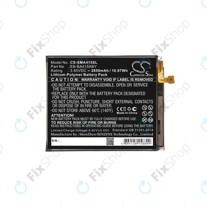 Baterie pro Samsung A41 A415F, 2850mAh, Li-Pol, 3.85 V, EB-BA415ABY, HQ