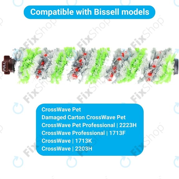 Bissell CrossWave - Hlavní Kartáč - Pet Brush 1785 (Mikrovlákno)