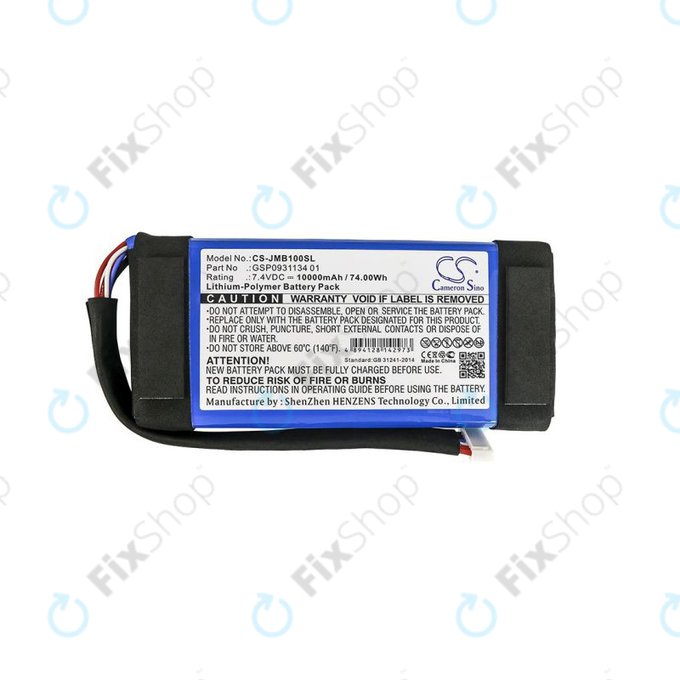 JBL Boombox JEM3316, JEM3317, JEM3318 - Baterie GSP0931134 01 10000mAh HQ
