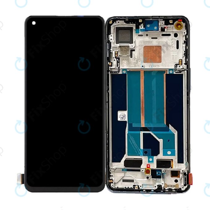 OnePlus Nord 2 5G - LCD Displej + Dotykové Sklo + Rám (Gray Sierra) TFT